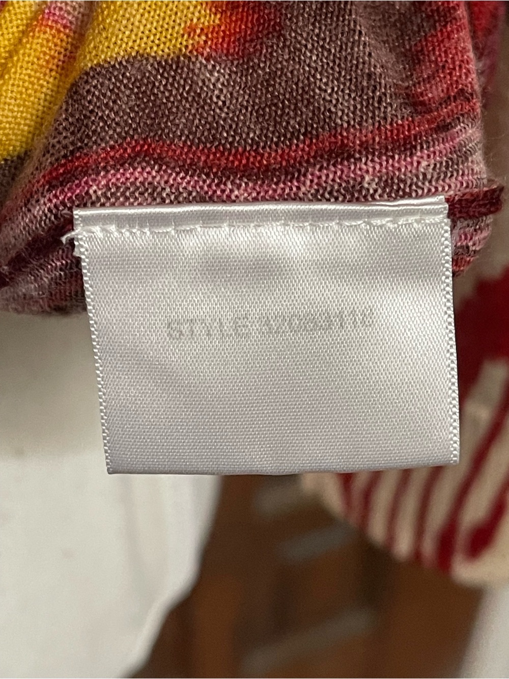 Tory Burch Multicolor V-Neck Patterned Sweater - Burgundy, Pink, Yellow, Cream - Picture 10 of 12